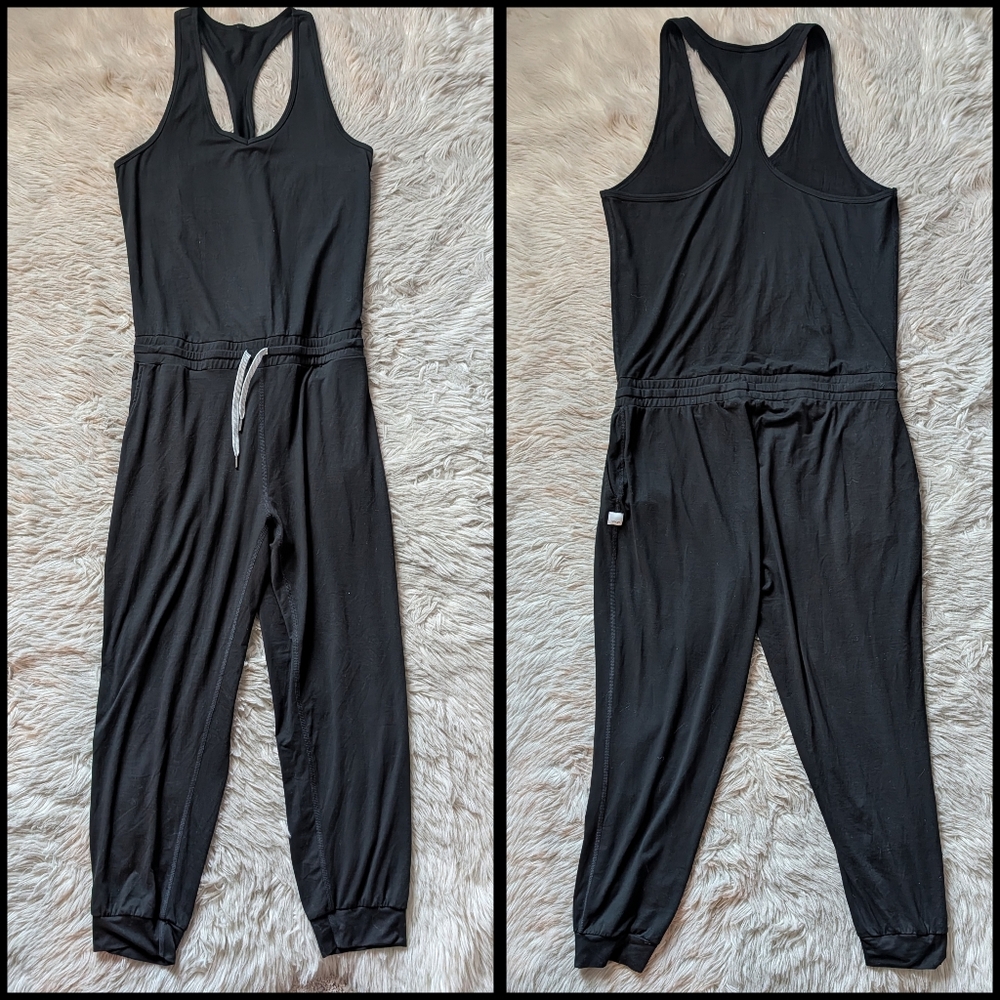 EUC Vuori Lux Sleeveless Jumpsuit in Black - Picture 4 of 13
